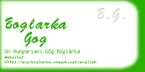 boglarka gog business card